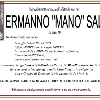 Ermanno &quot;Mano&quot; salè di anni 84