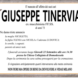 Giuseppe Tinervia di anni 73