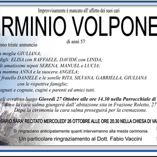Erminio Volpone di anni 57