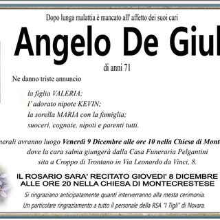 Angelo De Giuli di anni 71