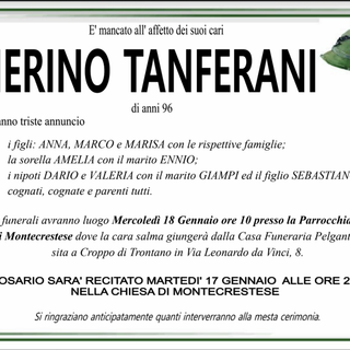 Pierino Tanferani di anni 96