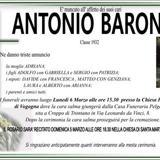 Antonio Barone classe 1932