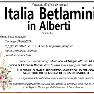 Italia Betlamini in Alberti di anni 85