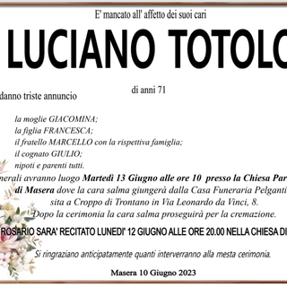 Luciano Totolo di anni 61