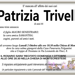 Patrizia Trivelli di anni 64