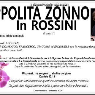 Ippolita Zonno in Rossini 71 anni