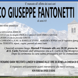Mirco Giuseppe Fantonetti 65 anni