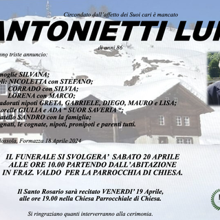 Antonietti Luigi di anni di anni 86