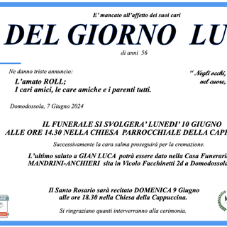 Del Giorno Luca di anni 56