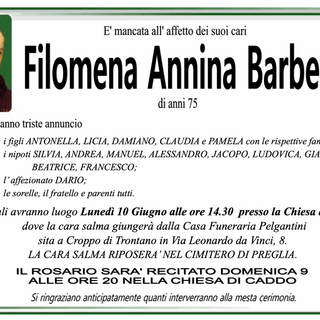 Filomena Annina Barbetta di anni 75