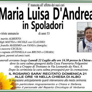 Maria Luisa D'Andrea in Spoladori di anni 53