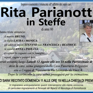 Rita Parianotti in Steffe di anni 80