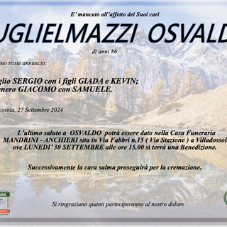 Guglielmazzi Osvaldo di anni 86