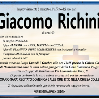 Giacomo Richini di anni 59