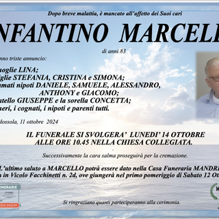 Infantino Marcello di anni 83