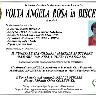 Volta Angela Rosa in Biscetti di anni 84