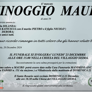 Minoggio Mauro di anni 59