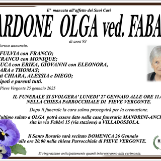Blardono Olga ved. Fabani di anni 93