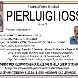 Pierluigi Iossi di anni 68