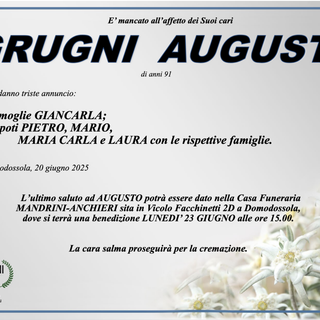 Grugni Augusto di anni 91