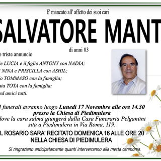 Salvatore Manti di anni 83