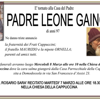 Padre Leone Gaino di anni 97