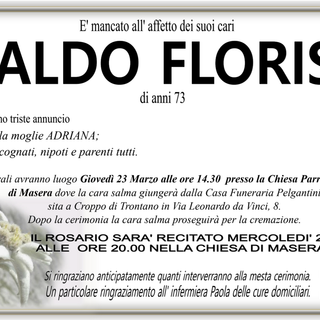 Aldo Floris di anni 73
