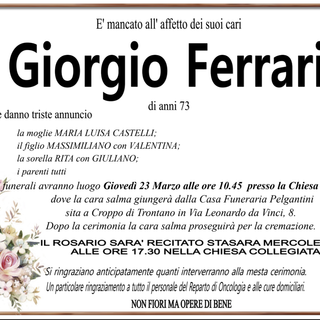 Ferraris Giorgio di anni 73