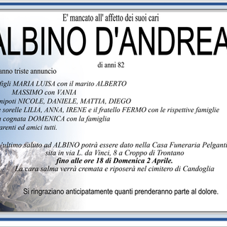 Albino D'Andrea di anni 82