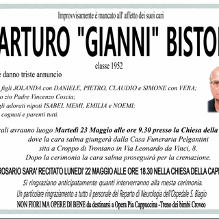 Arturo &quot;Gianni&quot; Bistolfi classe 1952