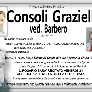 Consoli Graziella ved. Barbero di anni 89