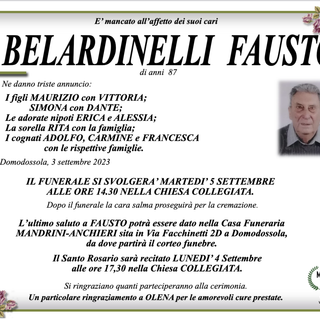 Belardinelli Fausto di anni 87