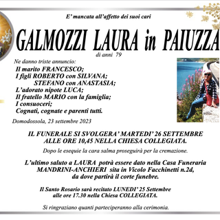 Galmozzi Laura in Paiuzza di anni 79