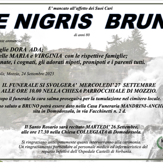 De Nigris Bruno di anni 80