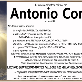 Antonio Conti di anni 87