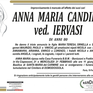 Anna Maria Candido ved. Iervasi di anni 80
