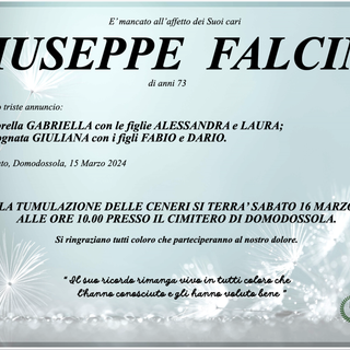 Giuseppe Falcini di anni 73
