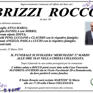 Brizzi Rocco di anni 69