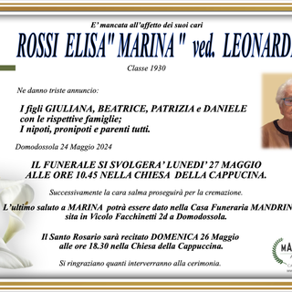 Rossi Elisa &quot;Marina&quot; ved. Leonardelli