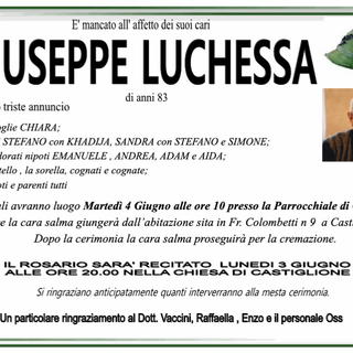 Giuseppe Luchessa 83 anni