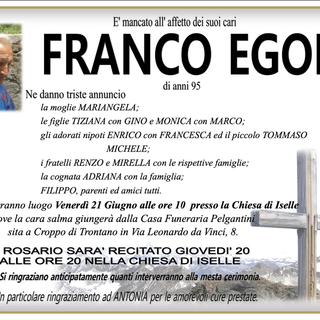 Francesco Egoli di anni 95