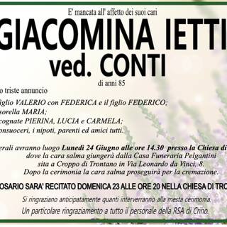 Giacomina Ietti vd. Conti 85 anni