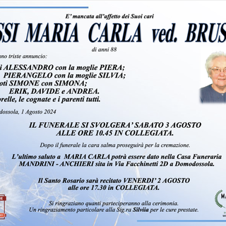 Rossi Maria Carla ved. Brusco di anni 88