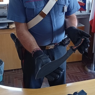 Fermato dai carabinieri in possesso di un machete: denunciato un minorenne ossolano