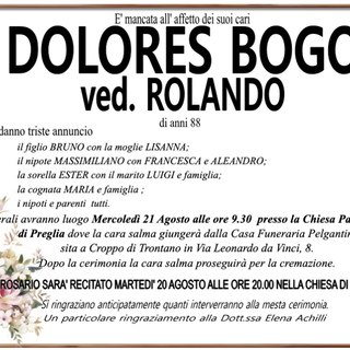 Dolores Bogo ved Rolando 88 anni