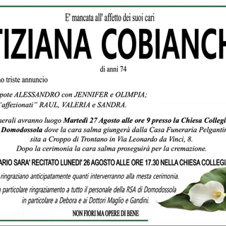 Tiziana Cobianchi di anni 74