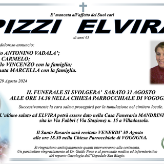 Pizzi Elvira di anni 65