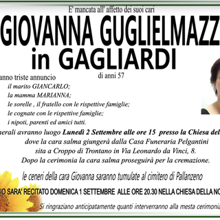 Giovanna Guglielmazzi in Gagliardi 57 anni