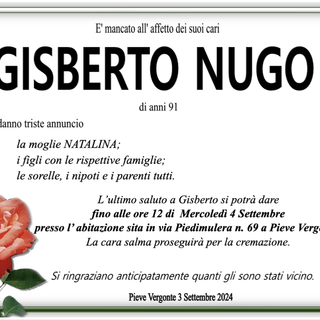 Nugo Gisberto 91 anni