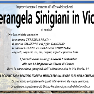 Pierangela Sinigiani in Vicini di anni 65